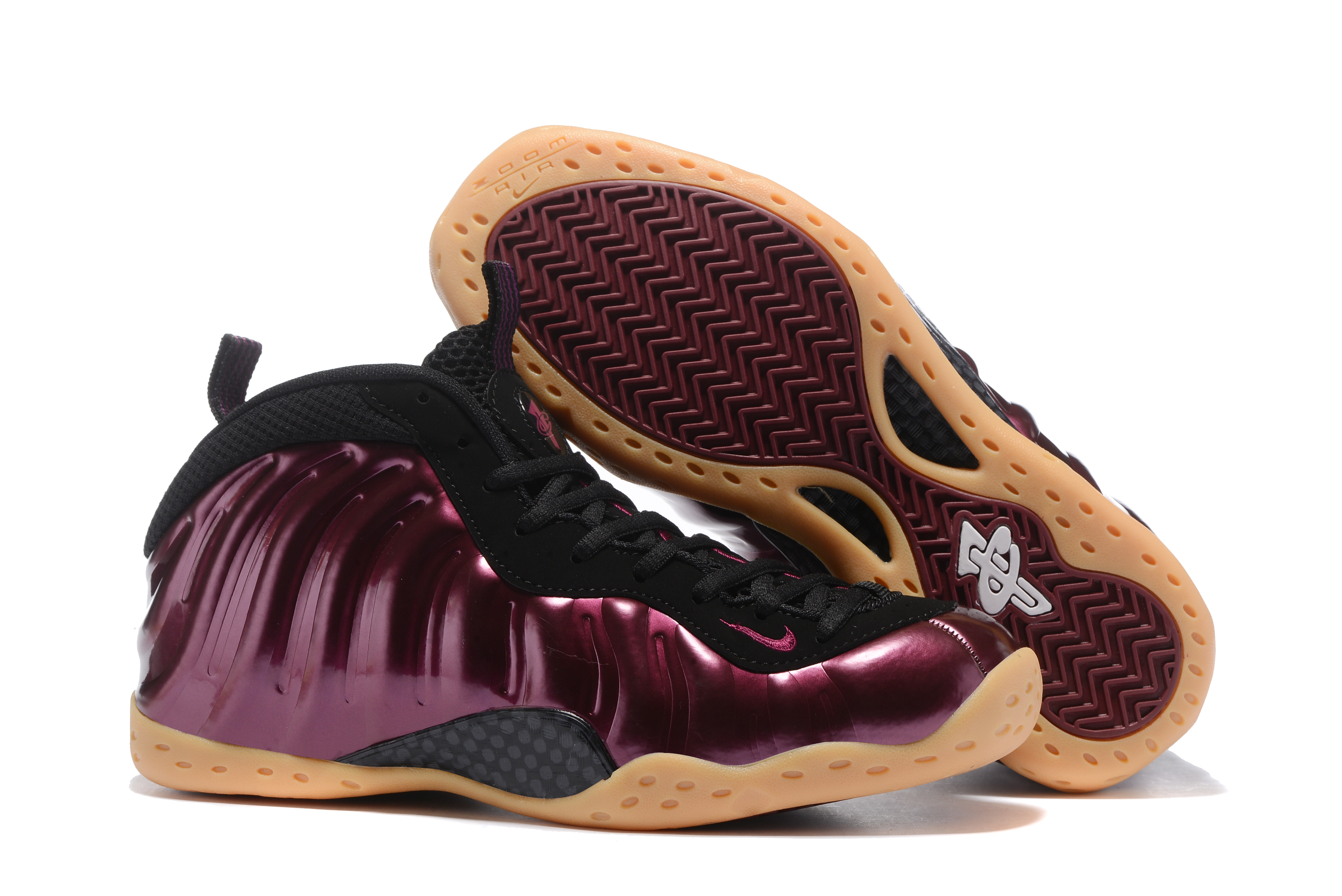 Nike Air Foamposite Pro Wine Red Gold Black Shoes